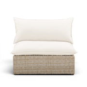 Cali Performance Fabric & Wicker Outdoor Armless Chair