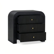 Hump 38" Arched 3-Drawer Bedside Chest