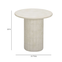 Fafo Beige Indoor/Outdoor Concrete Side Table