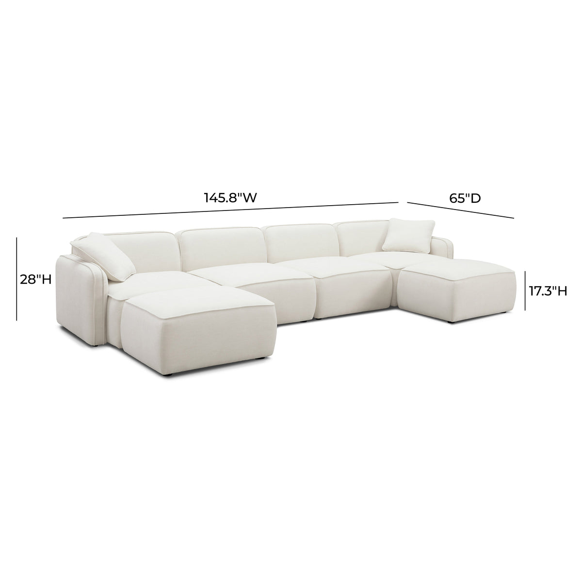 Travie 6-Piece Modular U-Sectional