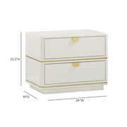 Julieta 28" 2-Drawer Nightstand