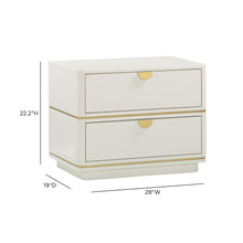 Julieta 28" 2-Drawer Nightstand