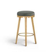 Oodle Performance Vegan Mohair Bar and Counter Stool