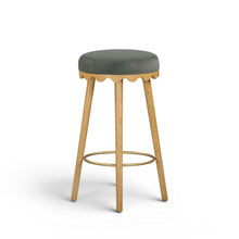 Oodle Performance Vegan Mohair Bar and Counter Stool