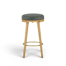 Oodle Performance Vegan Mohair Bar and Counter Stool