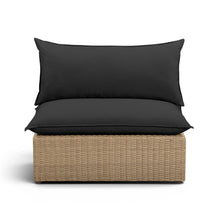 Cali Performance Fabric & Wicker Outdoor Armless Chair