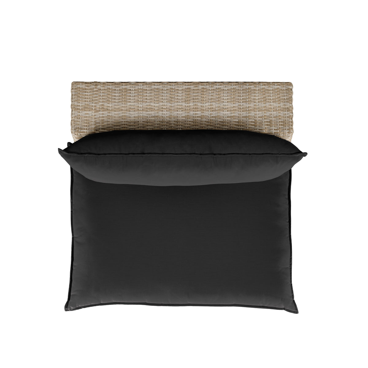 Cali Performance Fabric & Wicker Outdoor Armless Chair
