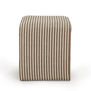 Byron Square Cotton Jute Ottoman