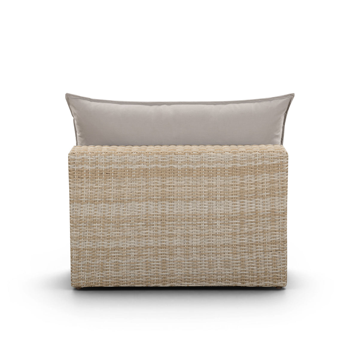Cali Performance Fabric & Wicker Outdoor Armless Chair