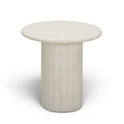 Fafo Beige Indoor/Outdoor Concrete Side Table