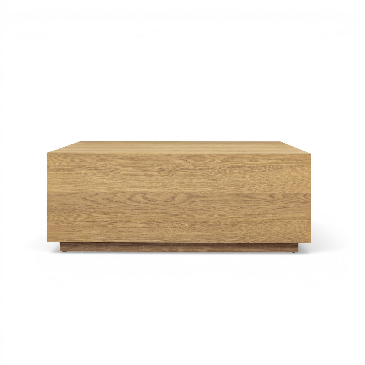 Brienne 47" Natural Oak Oversize Square Coffee Table