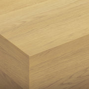Brienne 47" Natural Oak Oversize Square Coffee Table
