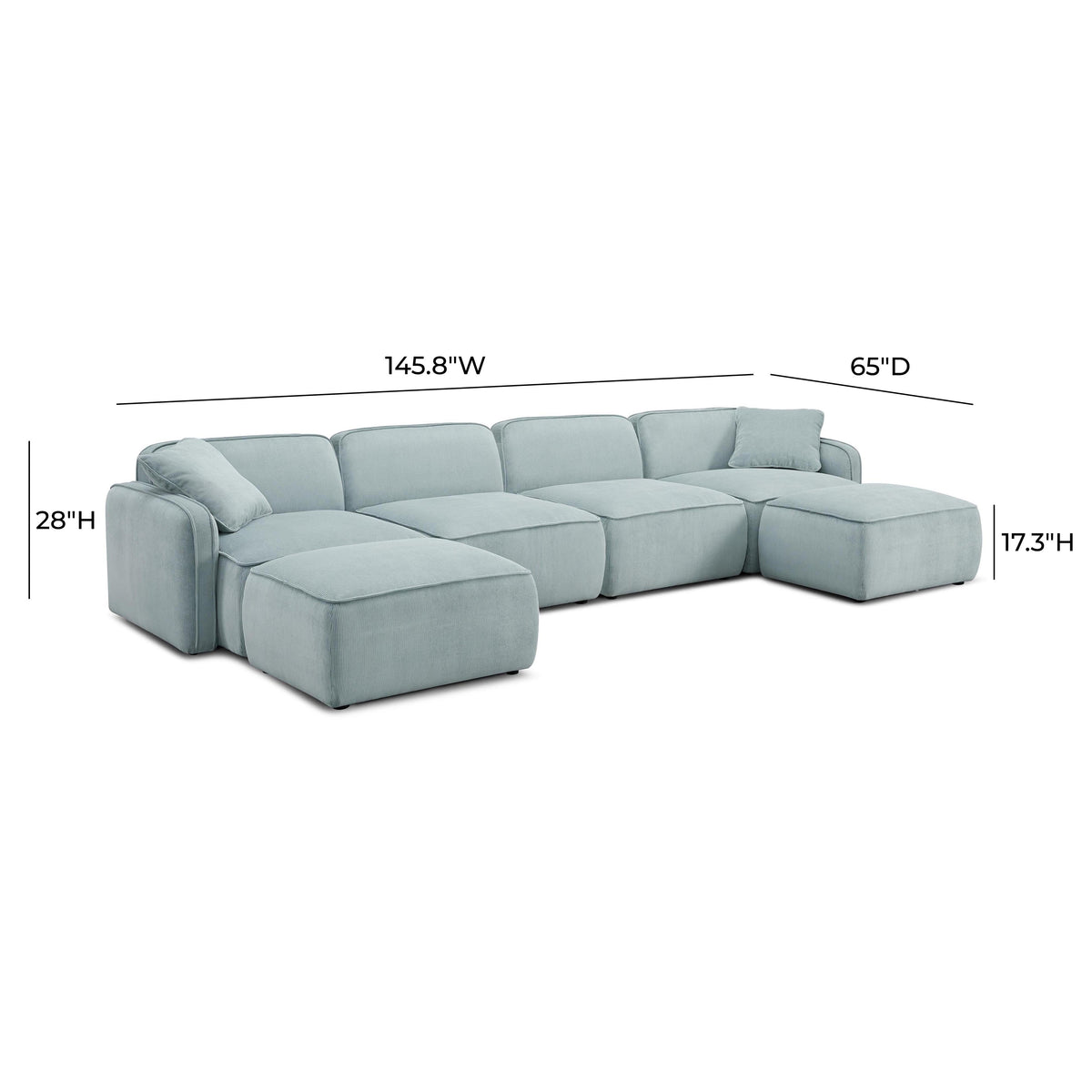 Travie 6-Piece Modular U-Sectional