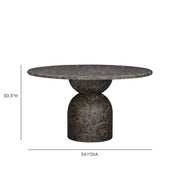 Cynthia 54" Concrete Indoor/Outdoor Dining Table