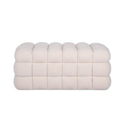 Anita 39" Faux Shearling Storage Bench With Reversible Tray Top