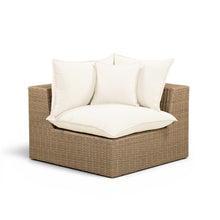 Cali Performance Fabric & Wicker Outdoor Corner Chair
