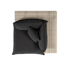 Cali Performance Fabric & Wicker Outdoor Corner Chair