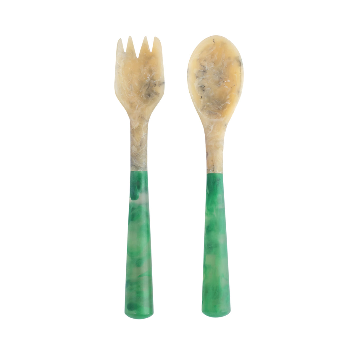 Jadite Resin Salad Serving Spoons