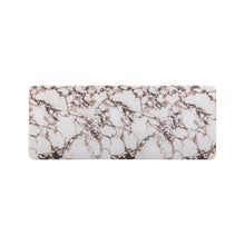 Janice 61" Faux Breccia Marble Console Desk