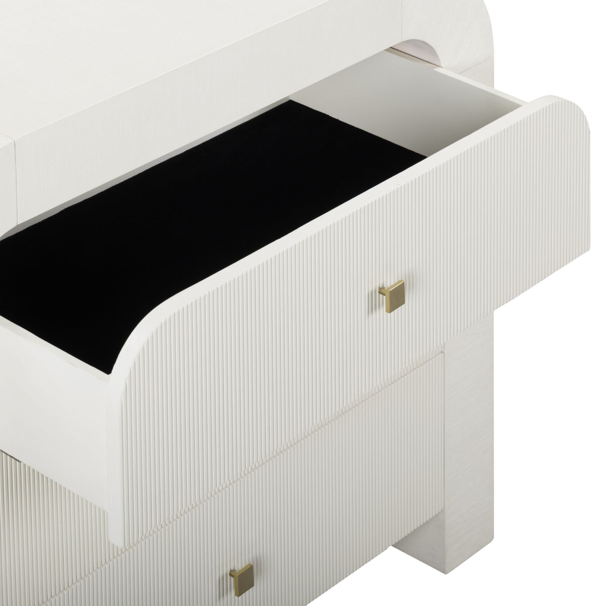 Hump 38" Arched 3-Drawer Bedside Chest