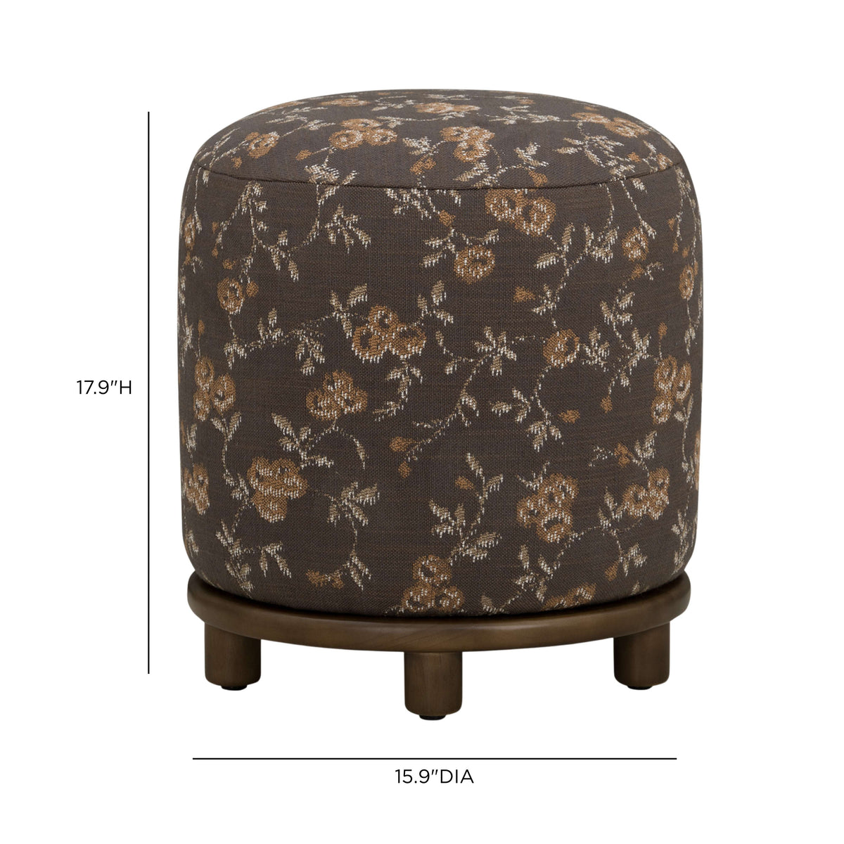 Bisou Performance Jacquard Ottoman
