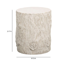 Fawn Driftwood Concrete Indoor/Outdoor Side Table