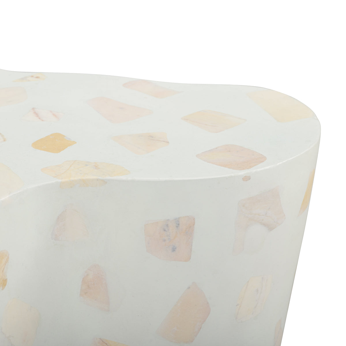 Slab Faux Terrazzo Indoor/Outdoor Side Table