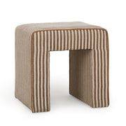 Byron Square Cotton Jute Ottoman