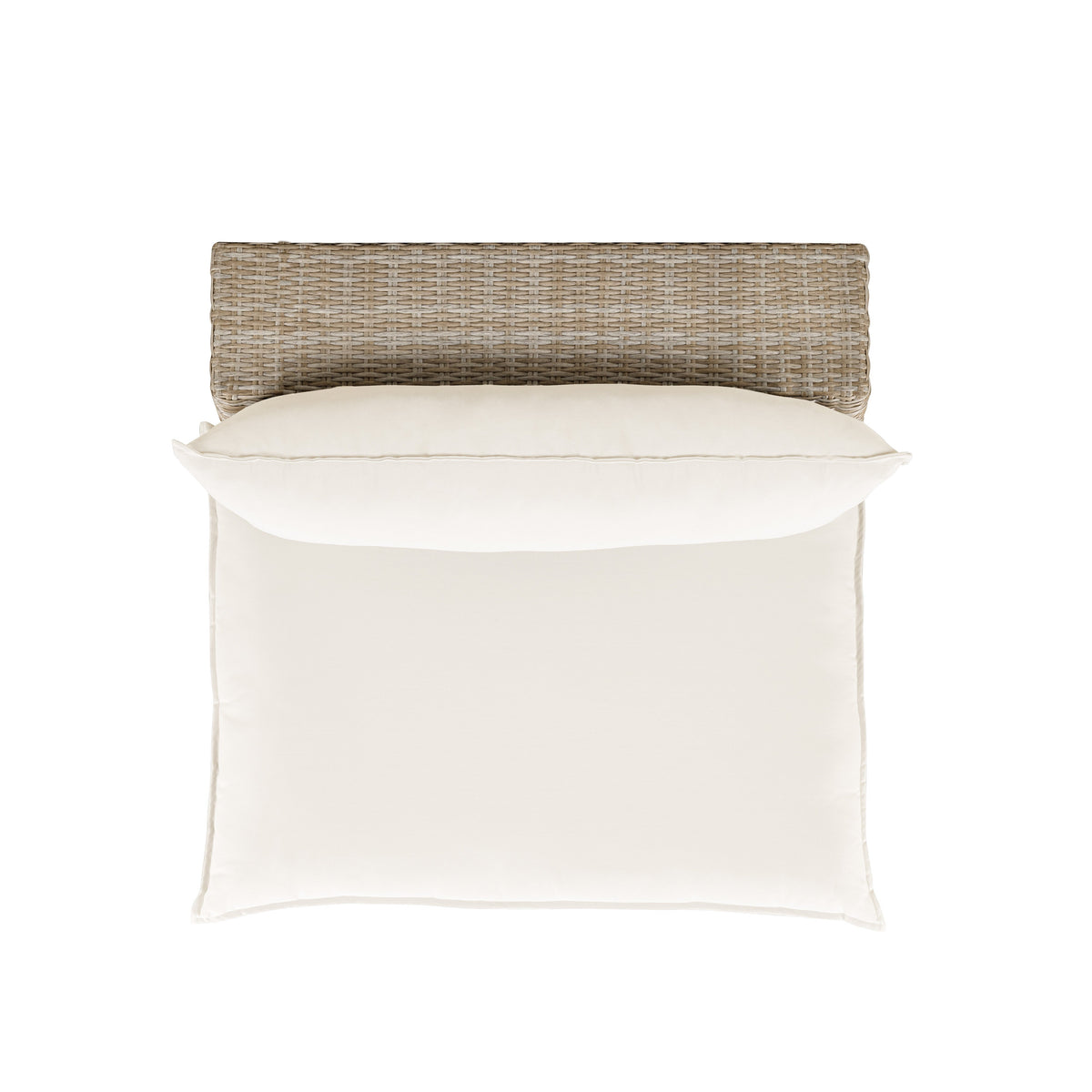 Cali Performance Fabric & Wicker Outdoor Armless Chair