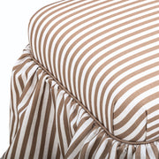 Gertrude Performance Linen Skirted Ottoman