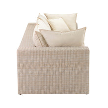 Cali 120" Performance Fabric & Wicker Outdoor Sofa
