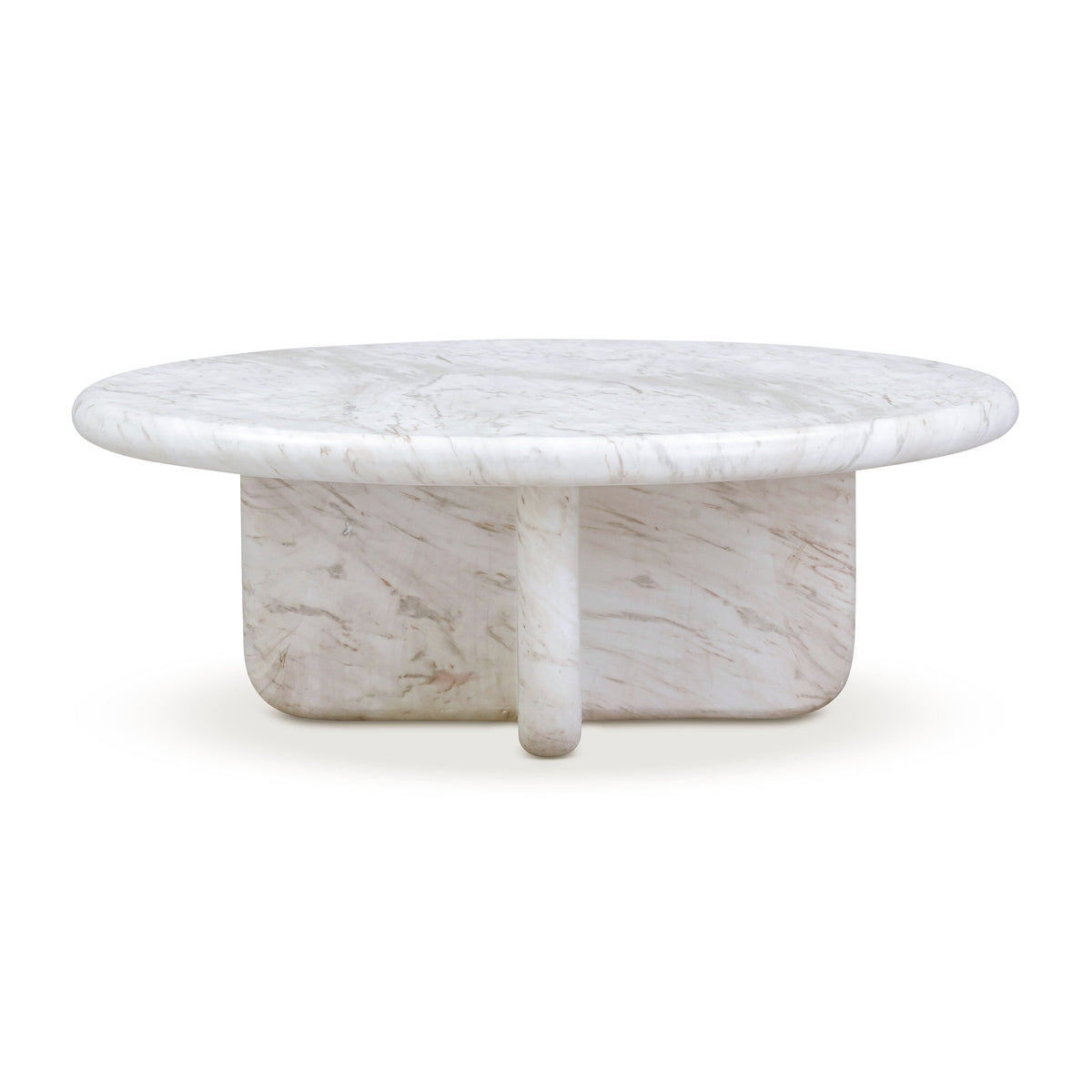 Juju 2-Piece Faux Marble Indoor/Outdoor Nesting Coffee Table Set