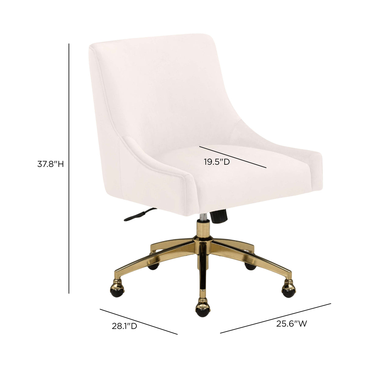 Beatrix Performance Velvet Office Swivel Chair