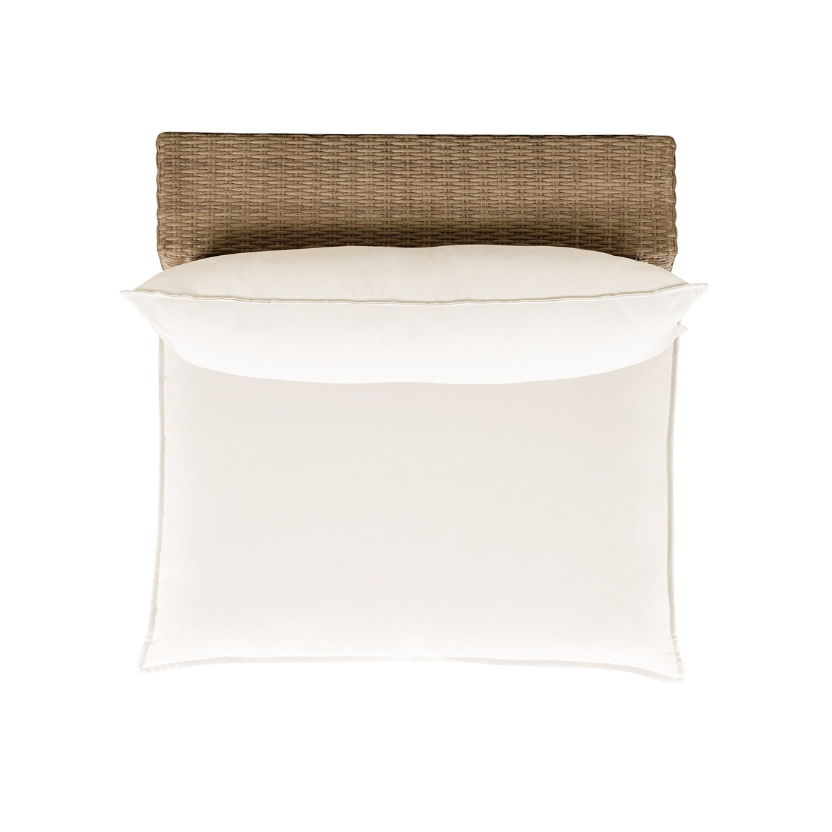 Cali Performance Fabric & Wicker Outdoor Armless Chair