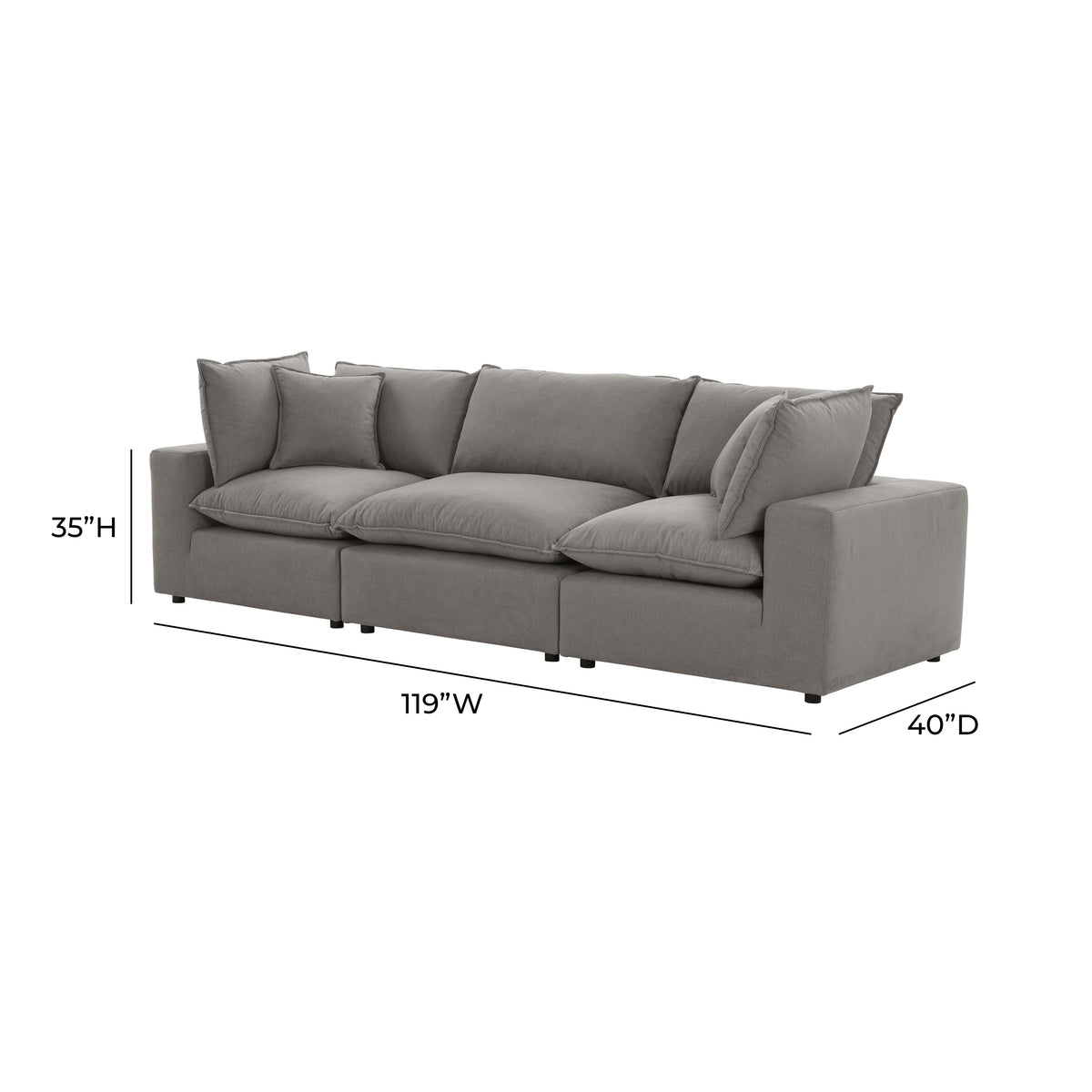 Cali 120" Modular Sofa