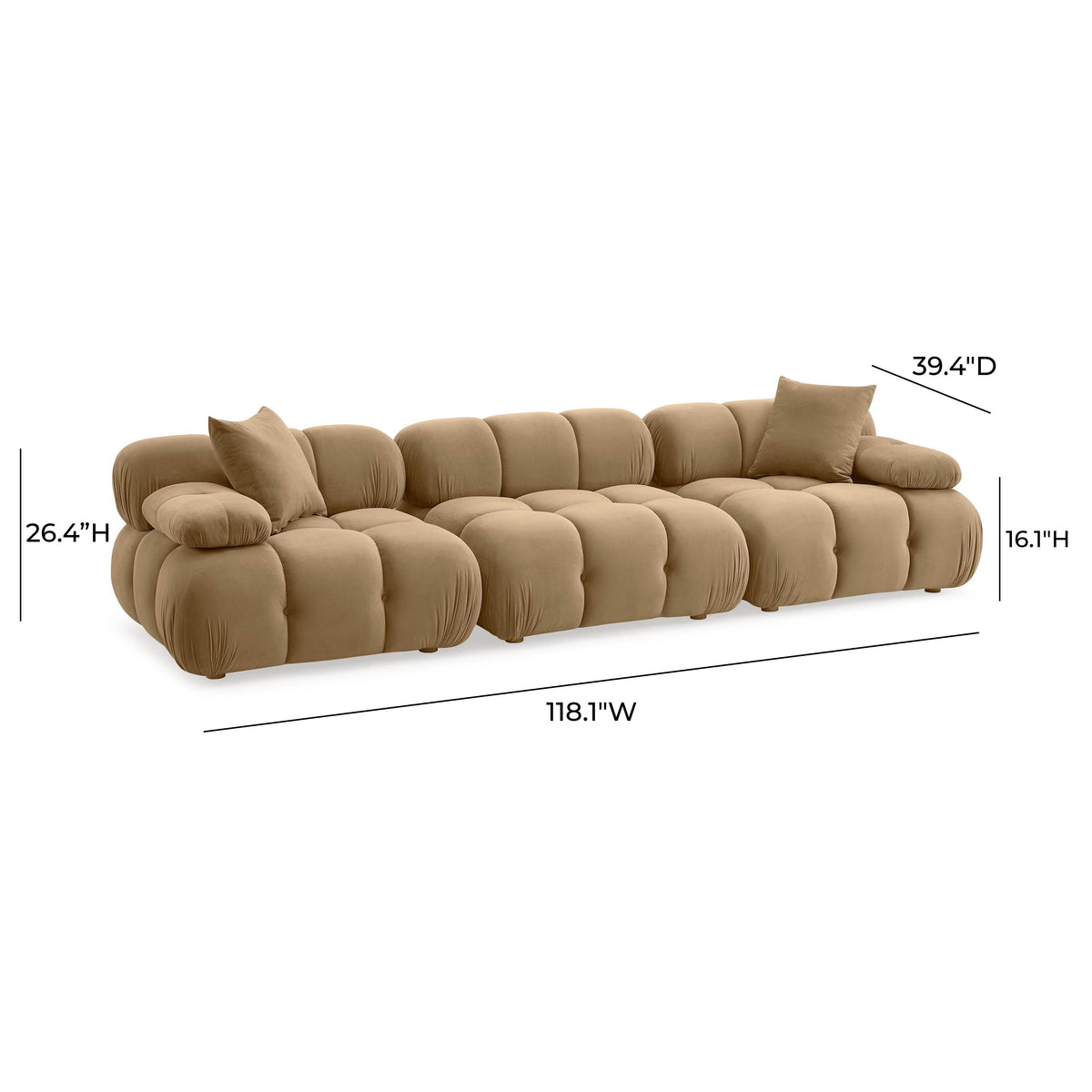 Calliope 118" Modular Sofa