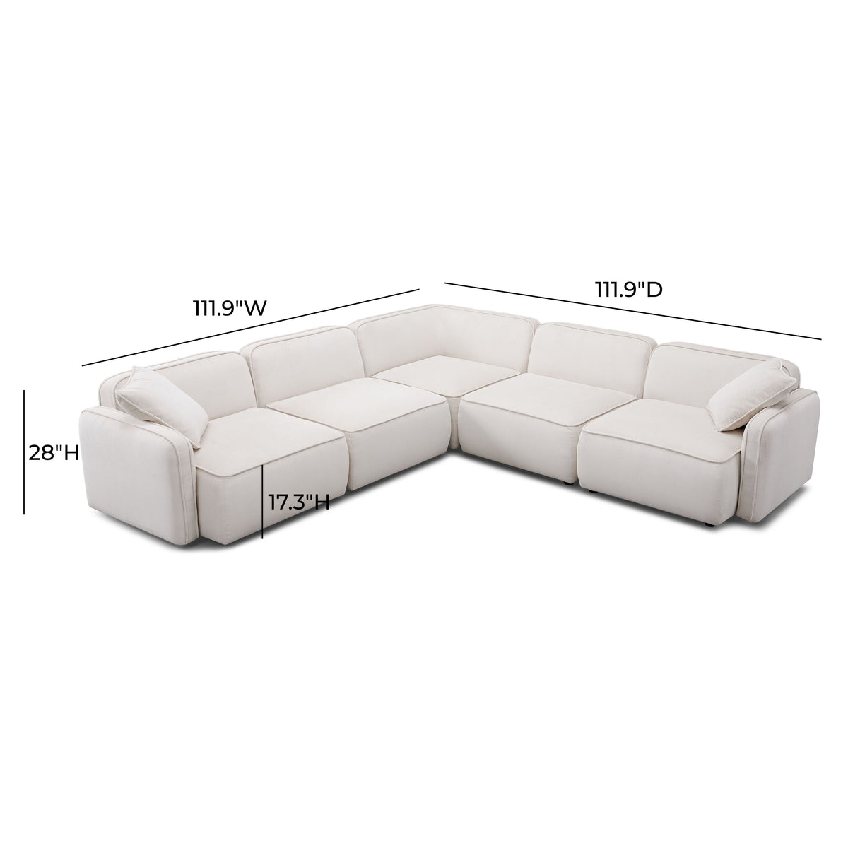 Travie 5-Piece Modular L-Sectional