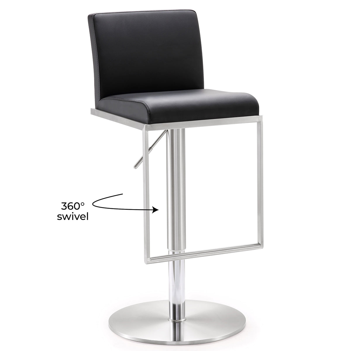Amalfi Performance Vegan Leather Adjustable Stool