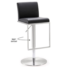 Amalfi Performance Vegan Leather Adjustable Stool