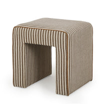 Byron Square Cotton Jute Ottoman