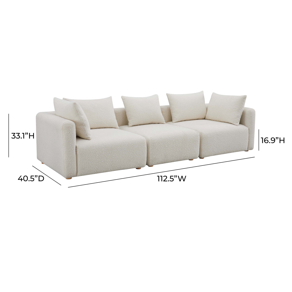 Hangover Modular Sofa (112"-145")