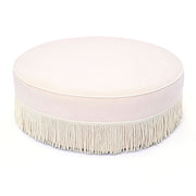 Tassy Tasseled Round Ottoman