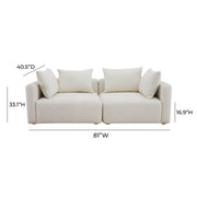 Hangover 81" Modular Loveseat