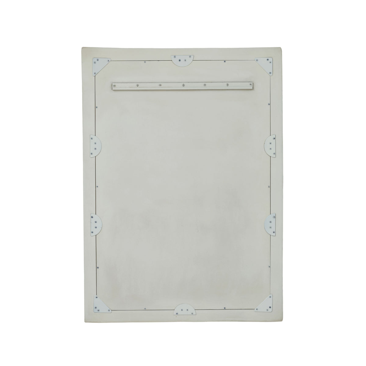 Orpheus 34"X47" Ribbed Lightweight Faux Stone Rectangular Wall Mirror