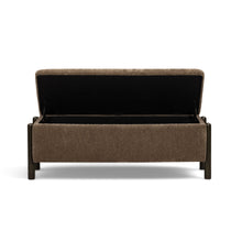 Abby 52" Nubby Fabric Storage Bench