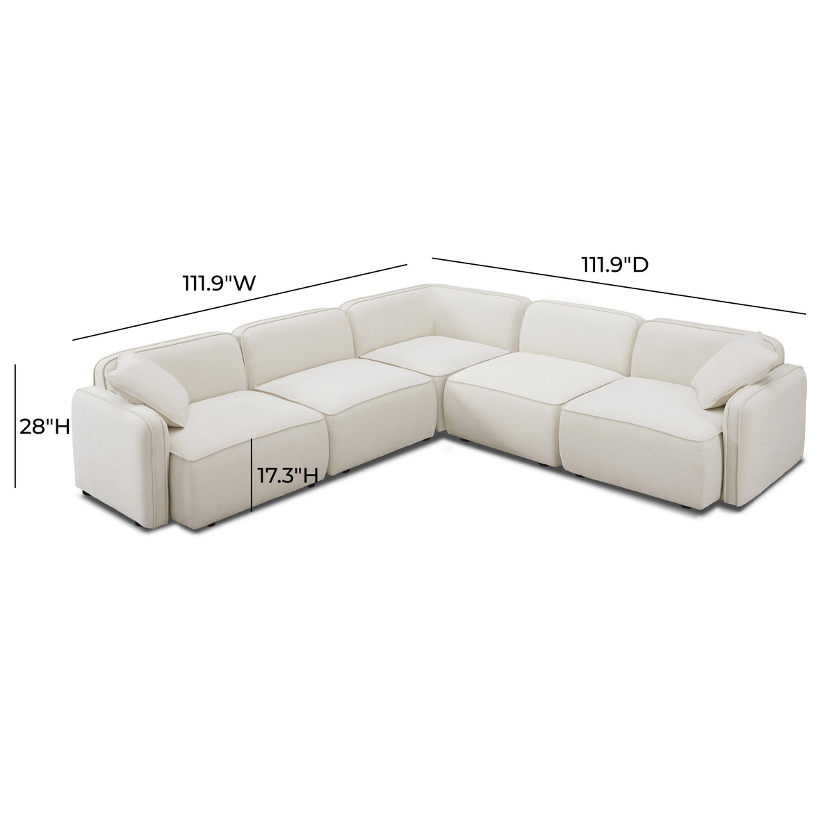 Travie 5-Piece Modular L-Sectional
