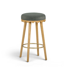 Oodle Performance Vegan Mohair Bar and Counter Stool