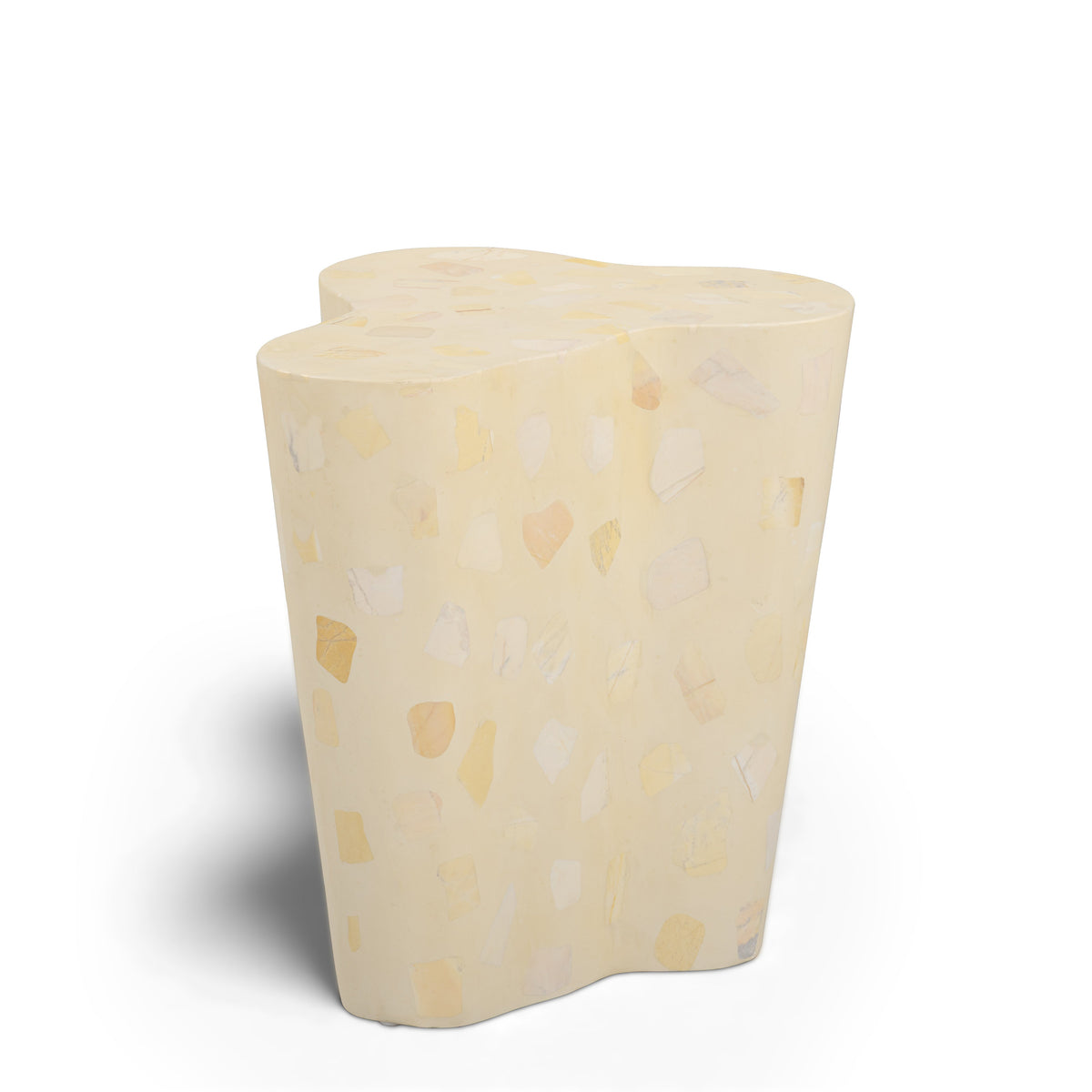 Slab Faux Terrazzo Indoor/Outdoor Side Table