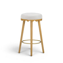 Oodle Performance Vegan Mohair Bar and Counter Stool