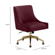 Beatrix Performance Velvet Office Swivel Chair